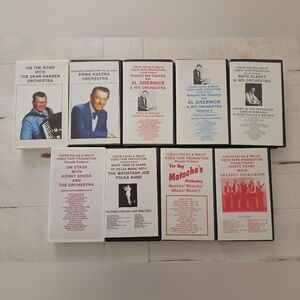 Czech Polka & Waltz Video Tape Production Proudly Presents - Vintage VHS Bundle
